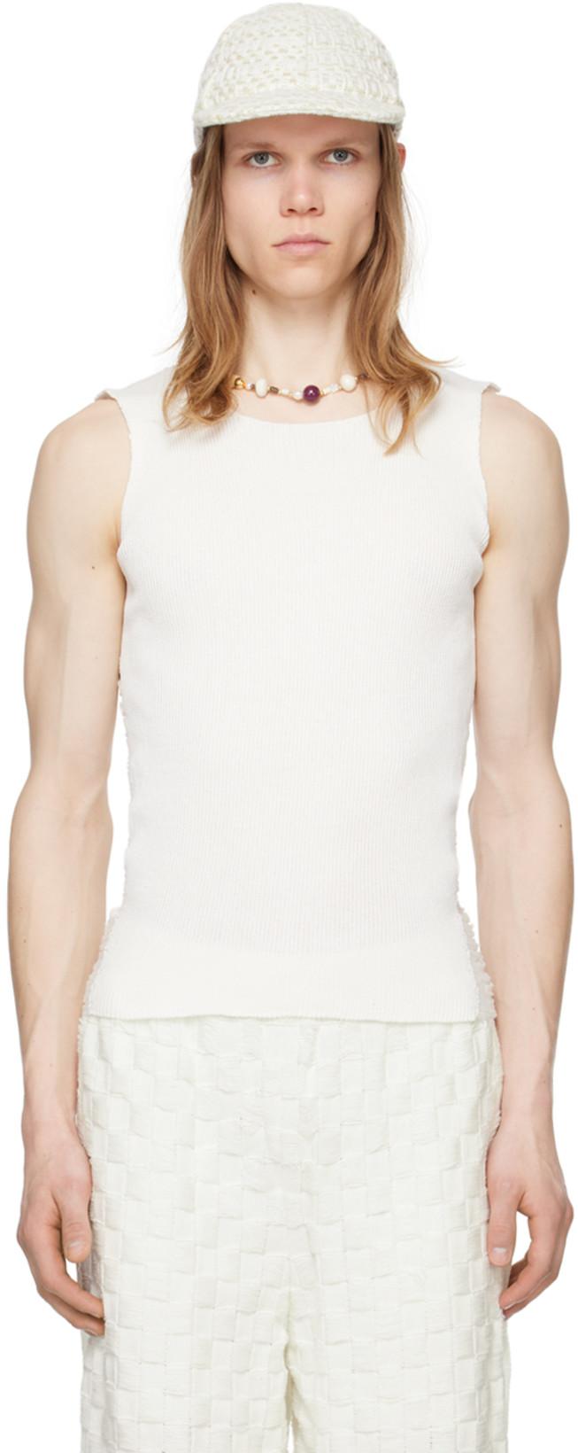 SSENSE Exclusive White Float Tank Top by ISA BOULDER