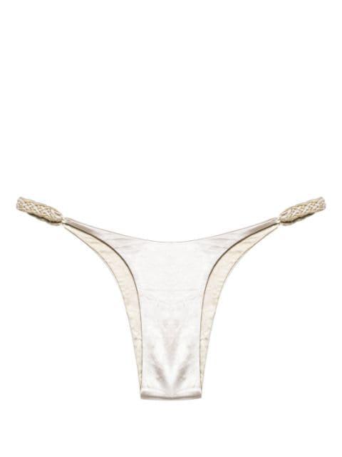 braided-straps reversible bikini bottoms by ISA BOULDER