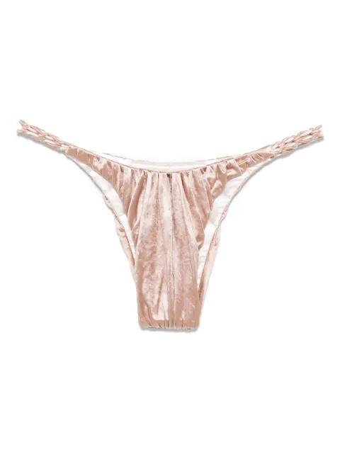 braided-strings bikini bottoms by ISA BOULDER