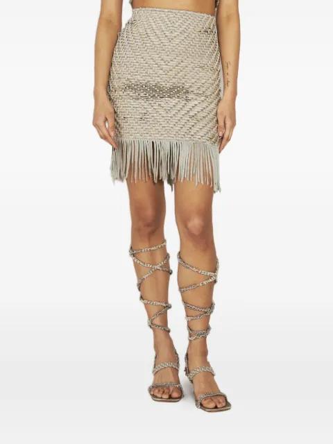 finged-hem mini skirt by ISA BOULDER