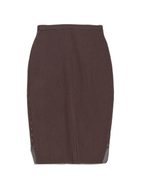 ribbed midi skirt by ISA BOULDER