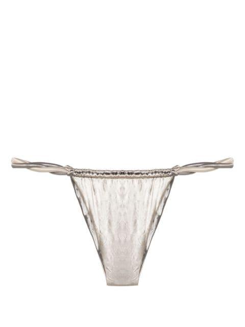 rope-detail reversible bikini bottoms by ISA BOULDER