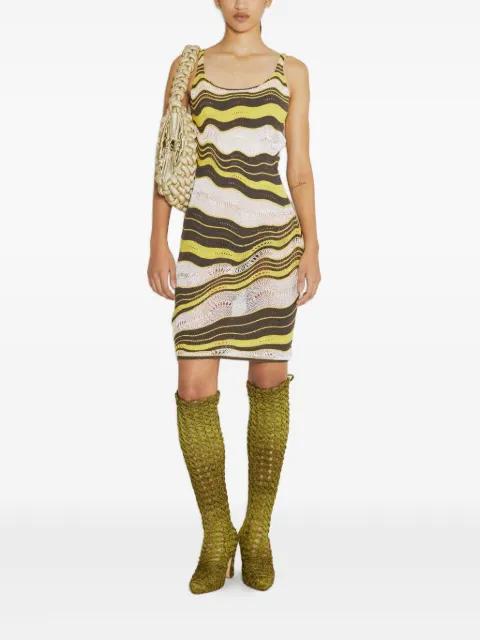 wave-knit midi dress by ISA BOULDER