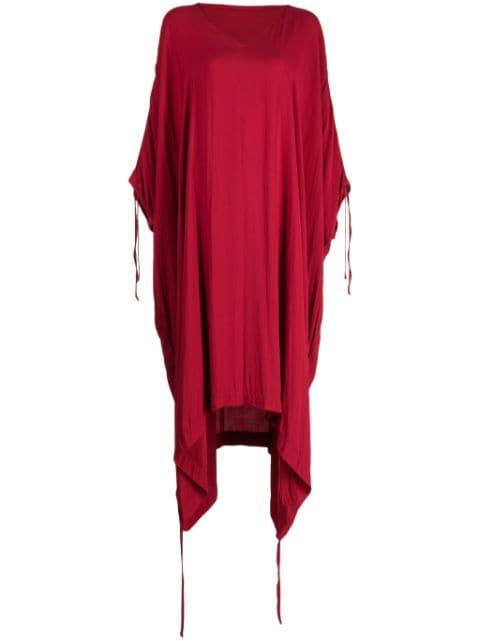90º Vice draped maxi dress by ISAAC SELLAM EXPERIENCE