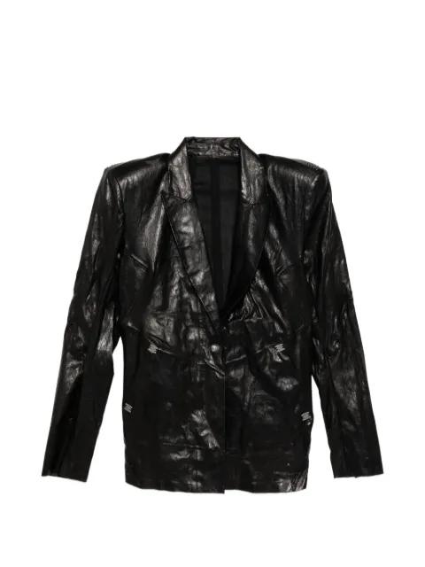 Epaulee Neo leather jacket by ISAAC SELLAM EXPERIENCE