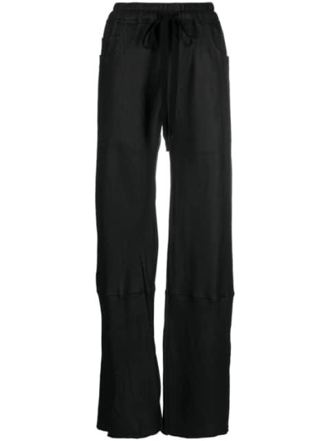 drawstring leather trousers by ISAAC SELLAM EXPERIENCE