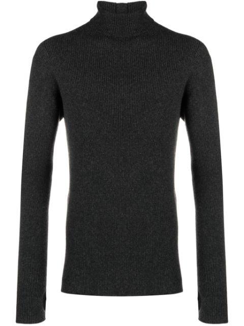 high-neck ribbed-knit jumper by ISAAC SELLAM EXPERIENCE
