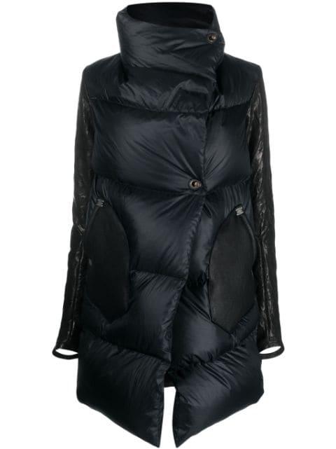 lock-fastening quilted down jacket by ISAAC SELLAM EXPERIENCE