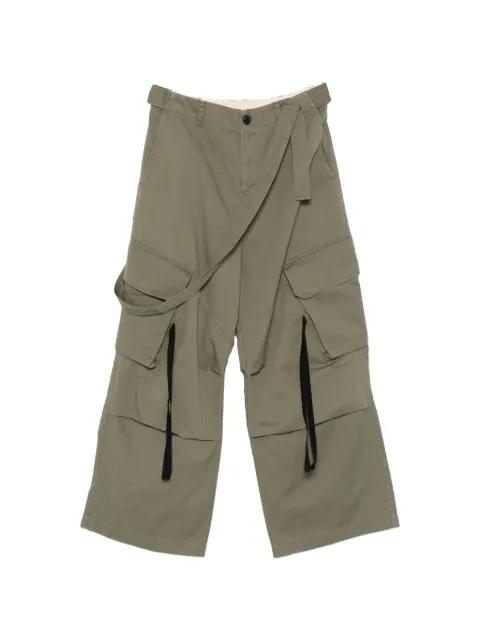 belted cargo pants by ISABEL BENENATO