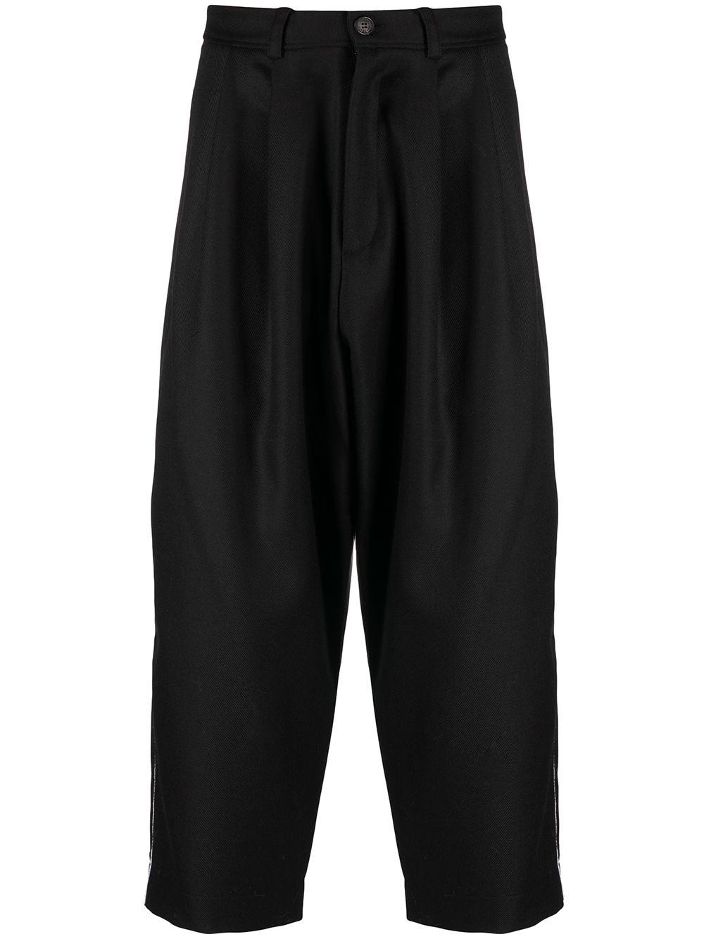 drop-crotch cropped trousers by ISABEL BENENATO