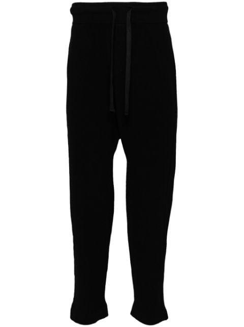 knitted track pants by ISABEL BENENATO