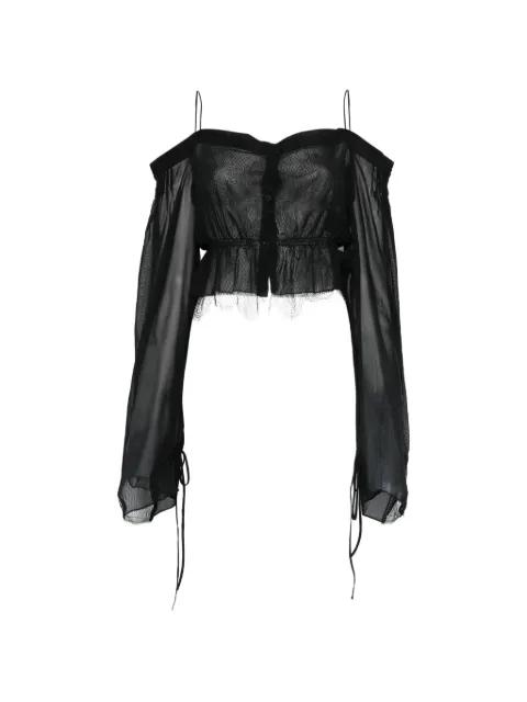 lace-detail blouse by ISABEL BENENATO