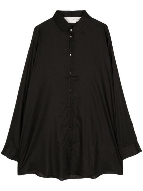 long-length cotton shirt by ISABEL BENENATO