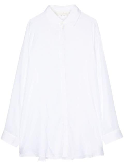 long-length cotton shirt by ISABEL BENENATO