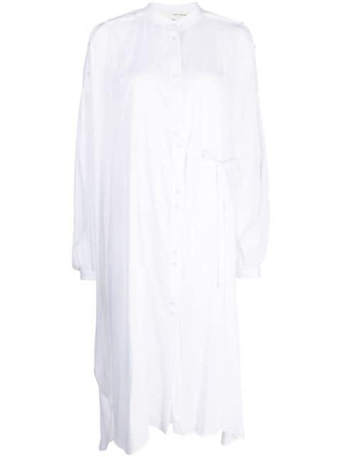 long-sleeve button-up dress by ISABEL BENENATO