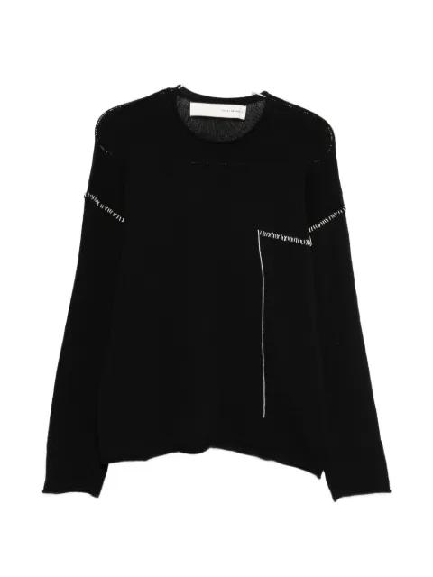 stitched crew-neck sweater by ISABEL BENENATO