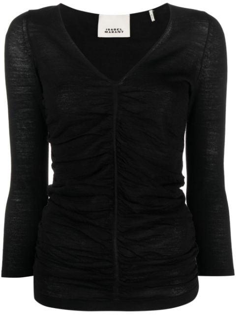Acara long-sleeve top by ISABEL MARANT