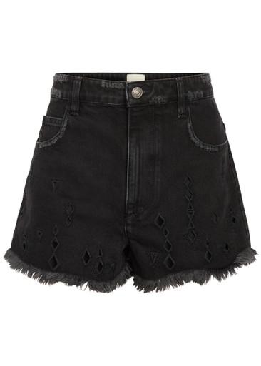 Aecia cut-out denim shorts by ISABEL MARANT