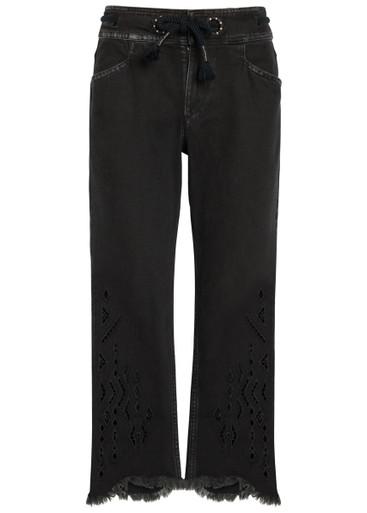 Alison cut-out cropped denim jeans by ISABEL MARANT