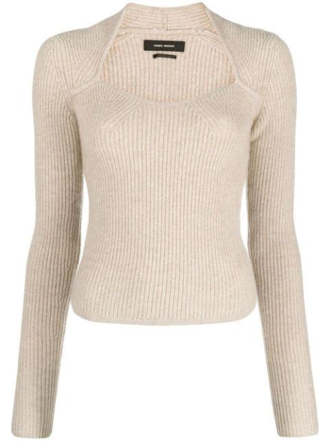 Bailey sweetheart neck jumper by ISABEL MARANT