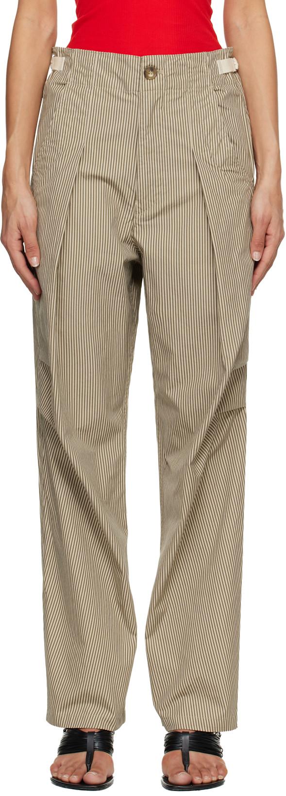 Beige Ceryne Trousers by ISABEL MARANT