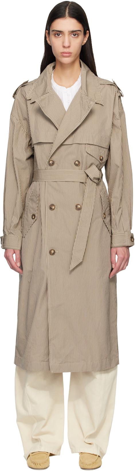 Beige Chilma Trench Coat by ISABEL MARANT