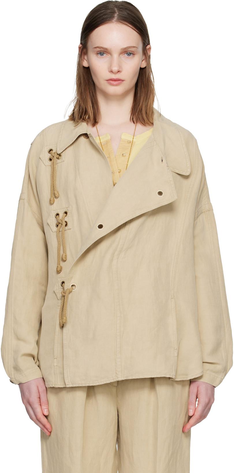 Beige Sanae Jacket by ISABEL MARANT