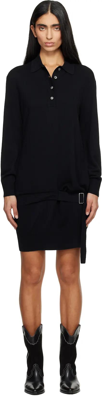 Black Bathilde Essential Fluid Knit Minidress by ISABEL MARANT