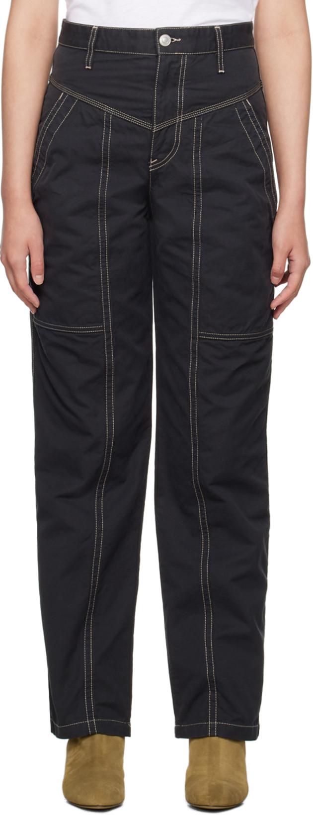 Black Denzel Trousers by ISABEL MARANT