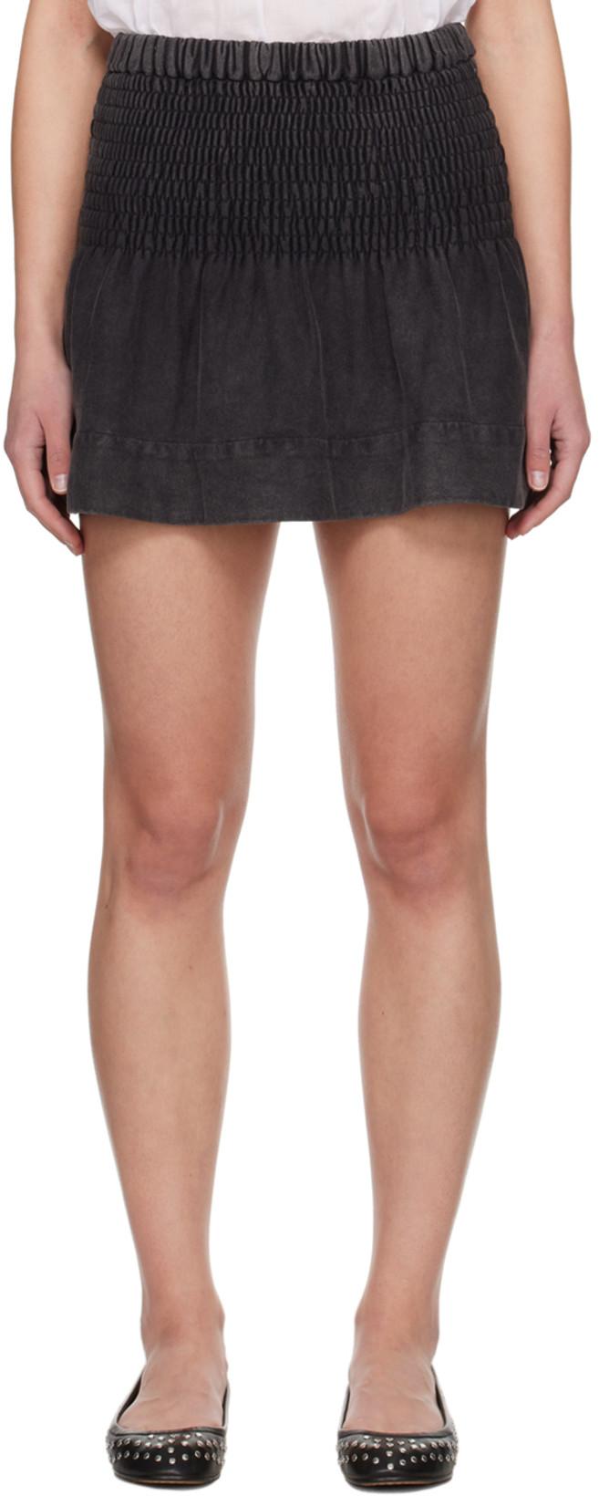 Black Pacifica Miniskirt by ISABEL MARANT