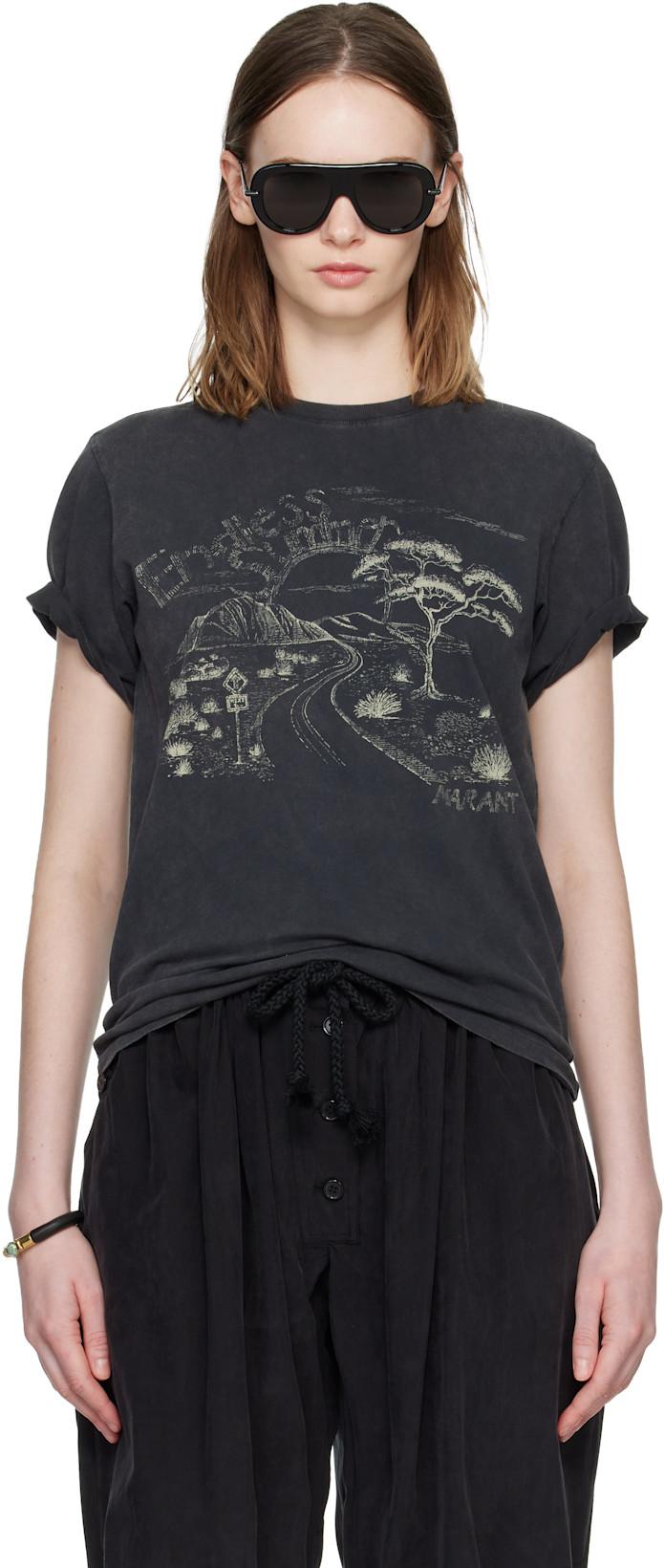 Black Zewel T-shirt by ISABEL MARANT
