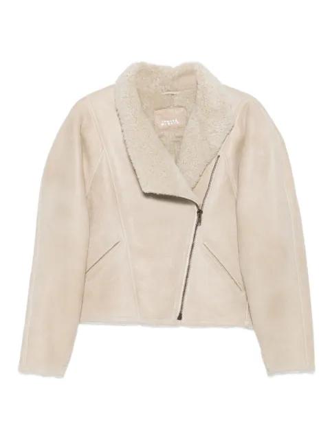 Blondine zip-front shearling jacket by ISABEL MARANT