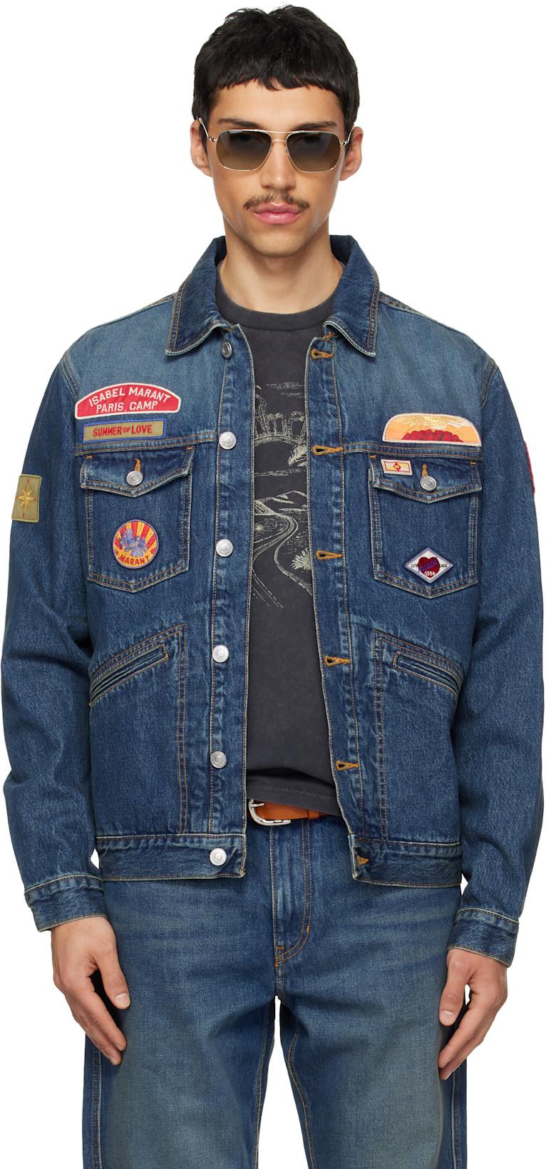 Blue Jarvey Denim Jacket by ISABEL MARANT