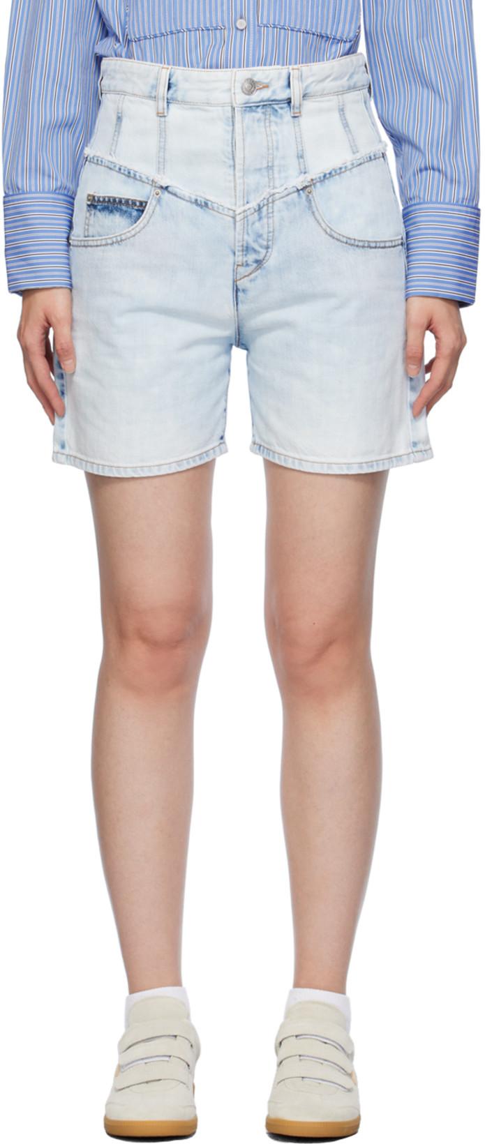 Blue Oreta Denim Shorts by ISABEL MARANT