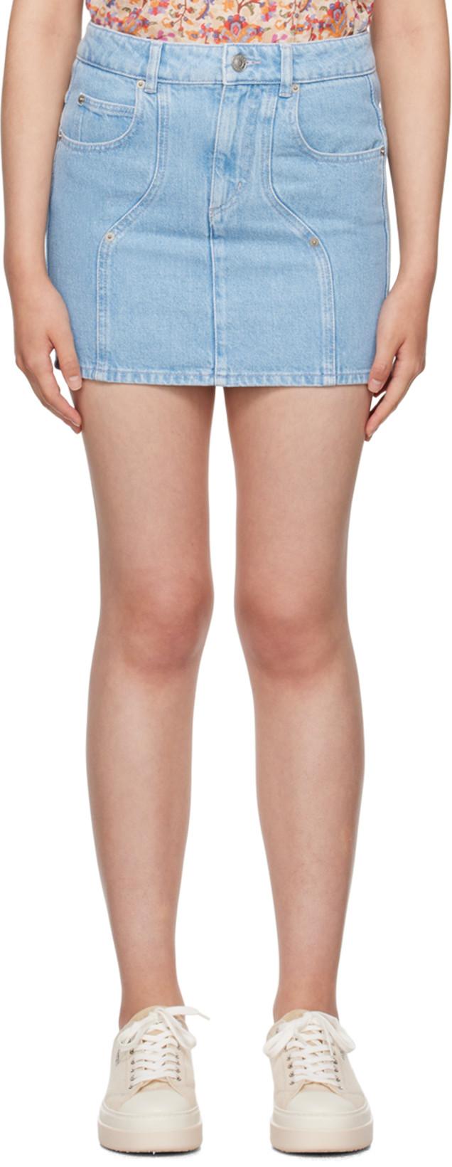 Blue Vesna Denim Miniskirt by ISABEL MARANT
