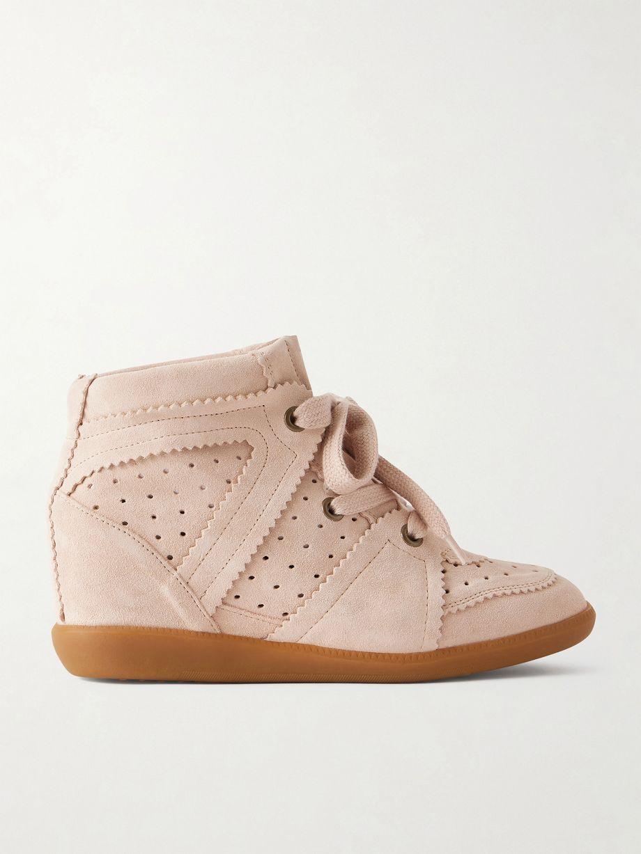 Bobby suede wedge sneakers by ISABEL MARANT