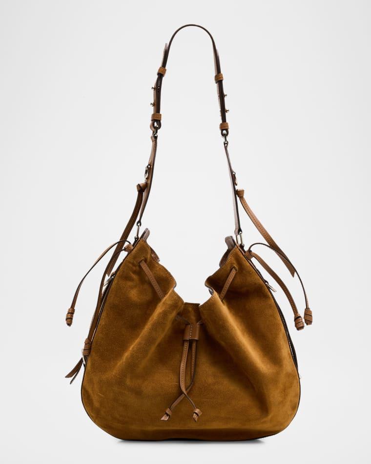 Bolton Drawstring Suede Hobo Bag by ISABEL MARANT