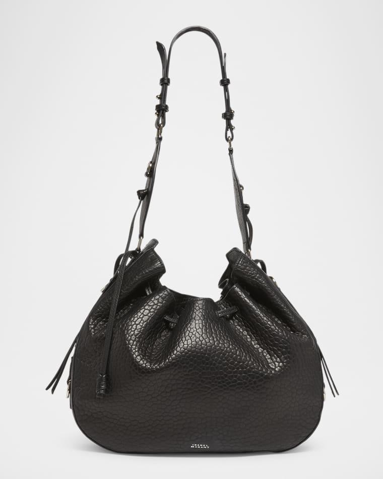 Bolton Pebble Leather Drawstring Hobo Bag by ISABEL MARANT