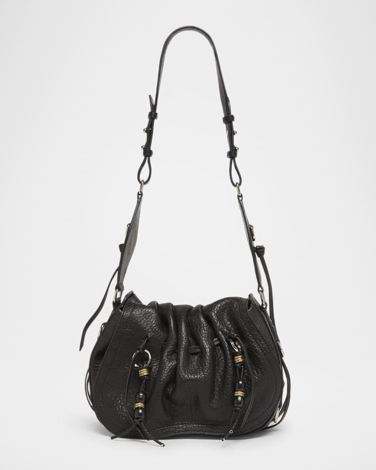 Bolton Ruched Flap Leather Shoulder Bag by ISABEL MARANT