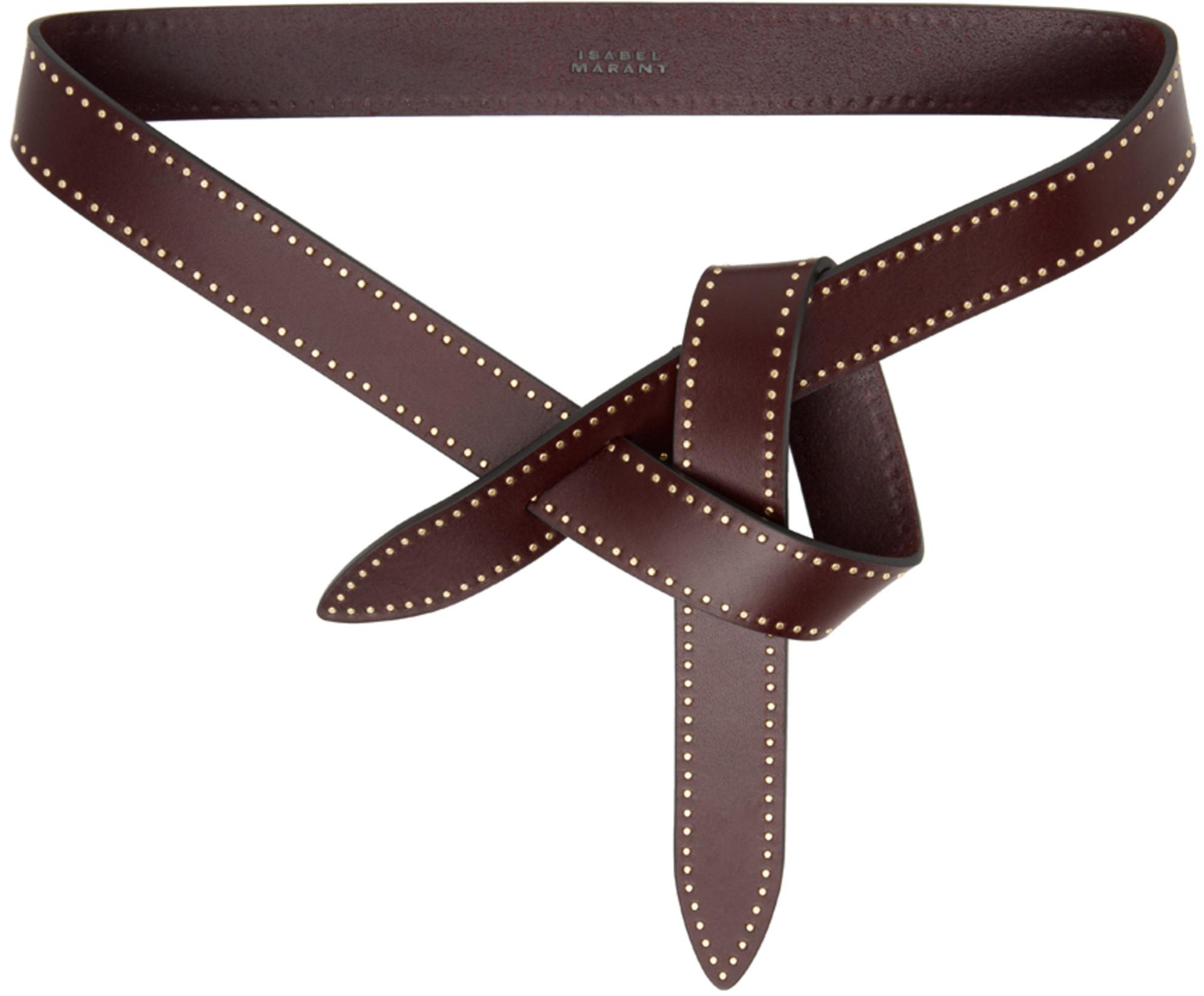 Burgundy Lecce Belt by ISABEL MARANT