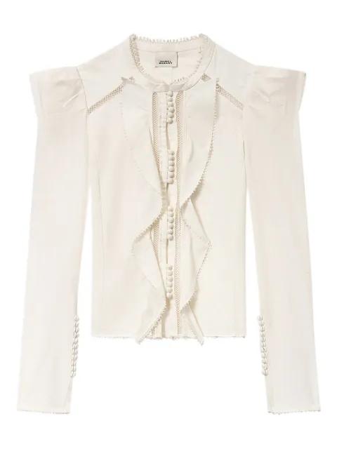 Calina ruffled button blouse by ISABEL MARANT