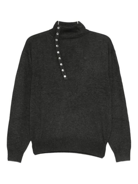 Calsia high-neck stud-detail sweater by ISABEL MARANT