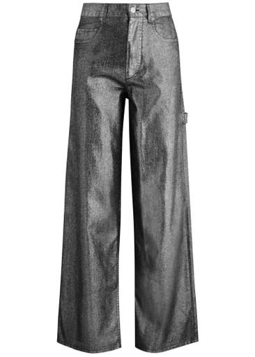 Cover metallic wide-leg jeans by ISABEL MARANT