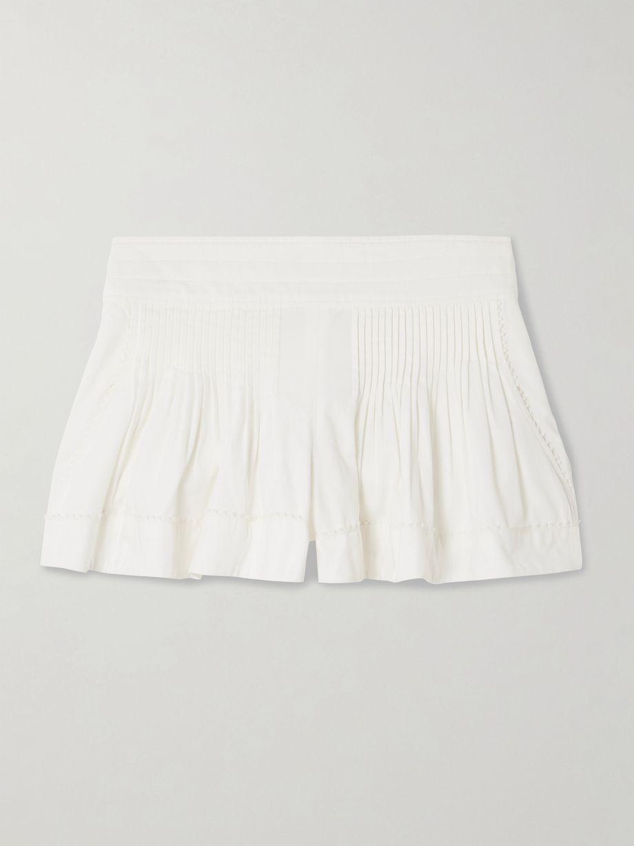 Cybila pintucked cotton shorts by ISABEL MARANT