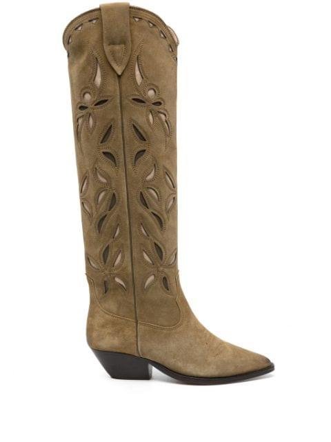 Denvee 40mm suede cowboy boots by ISABEL MARANT