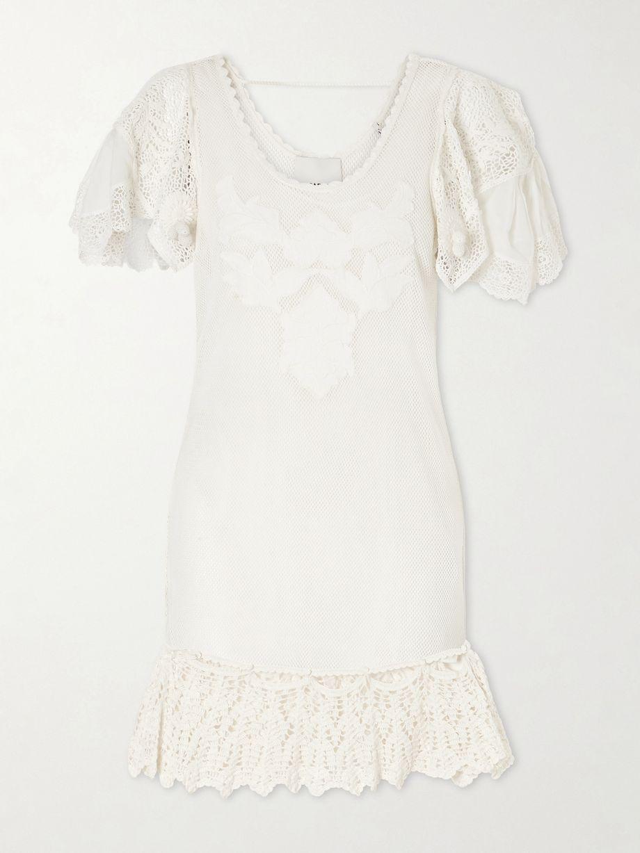 Diena crocheted cotton mini dress by ISABEL MARANT