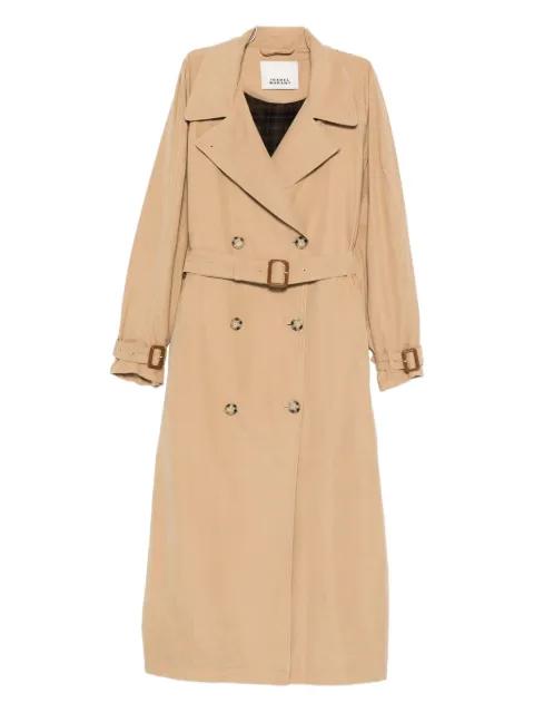 Elea belted double-breasted trench coat by ISABEL MARANT