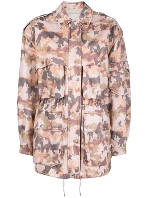 Elize camouflage-print cotton jacket by ISABEL MARANT