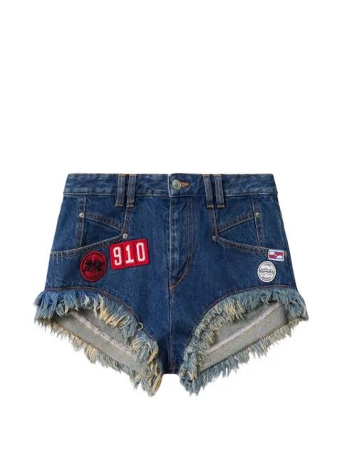 Eneidala frayed-hem patches shorts by ISABEL MARANT