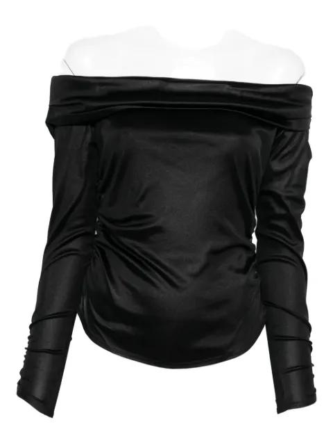 Enesa off-shoulder ruched top by ISABEL MARANT